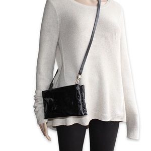 Allsaints Patent Leather Crossbody Bag